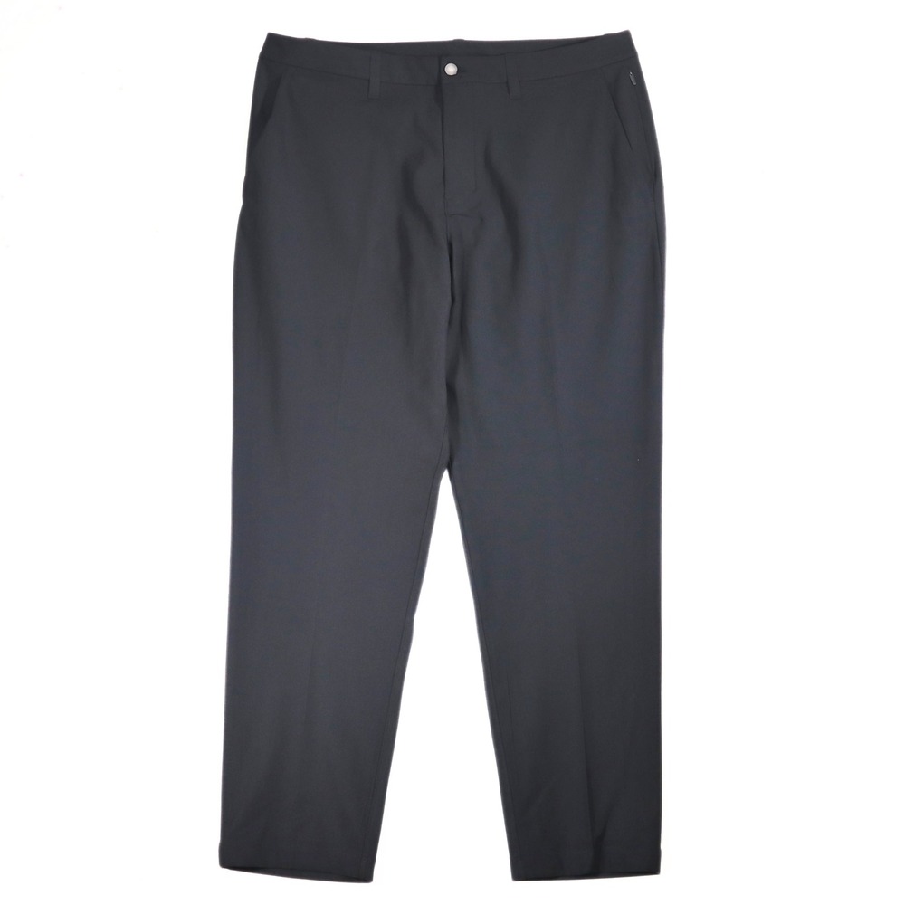 Lululemon Commission Slim Pant Mens 36 Black Warpstreme Trousers Chino Golf EUC